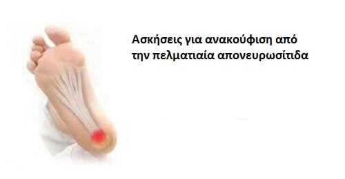 Ανακούφιση από την πελματιαία απονευρωσίτιδα