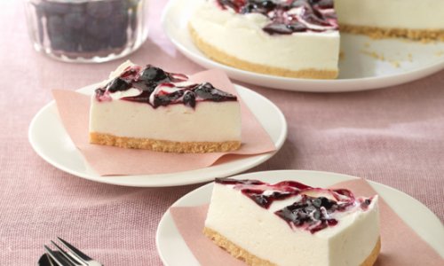 Πώς να φτιάξετε ένα cheesecake με μύρτιλα. Είναι τέλειο